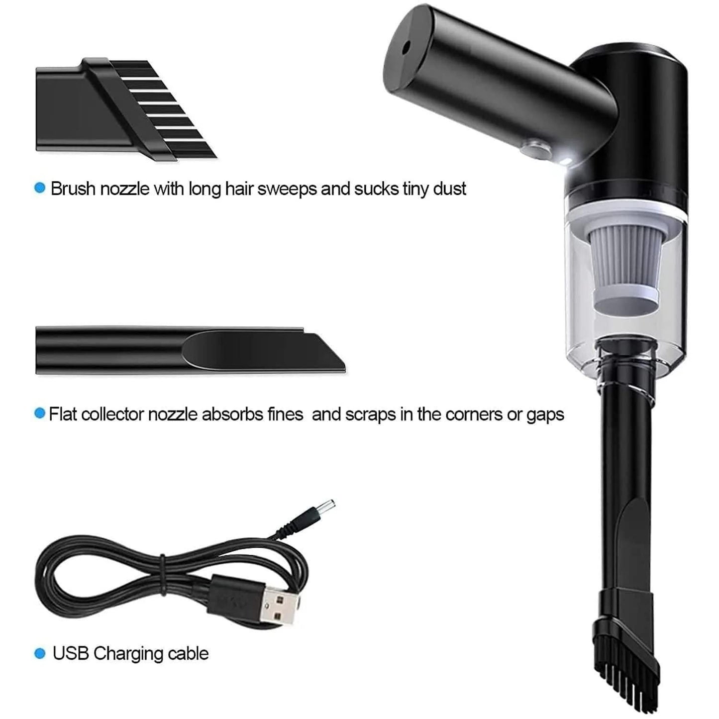 Portable Wireless Vacuum Cleaner – Clean Anywhere, Anytime!