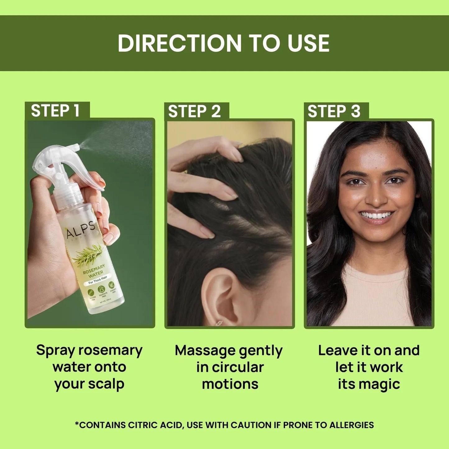 🌿 Rosemary Water Hair Spray – Buy 1 Get 2 FREE | Hair Regrowth & Shine Booster (3 x 100ml)